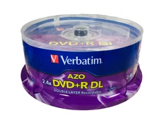 VERBATIM BLANK RECORDABLE DVD Pack of 20 DVD+R DL 240 Min 8.5GB NEW SEALED PACK!