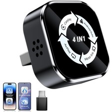 4-in-1 Wireless CarPlay  Android Auto Adapter - Airplay Mirror Link PnP 2026