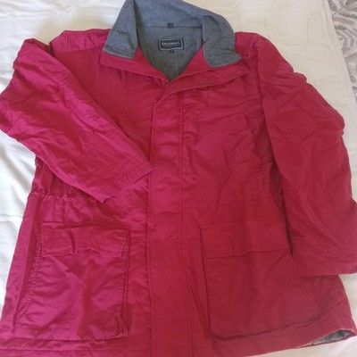 SPLITRAIL Genuine Outdoorwear Mens XL Winter Overcoat Red Wind Rain Snow READ