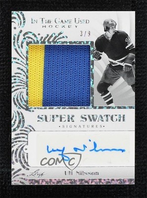 2022-23 Leaf ITG Used Silver Sparkle 3/9 Ulf Nilsson #SS-UN1 Auto 4f5