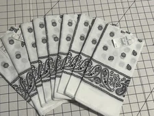 Lot of 9 Men Women Paisley Cotton Scarf Bandana Face Mask Cover Head Wrap Stock