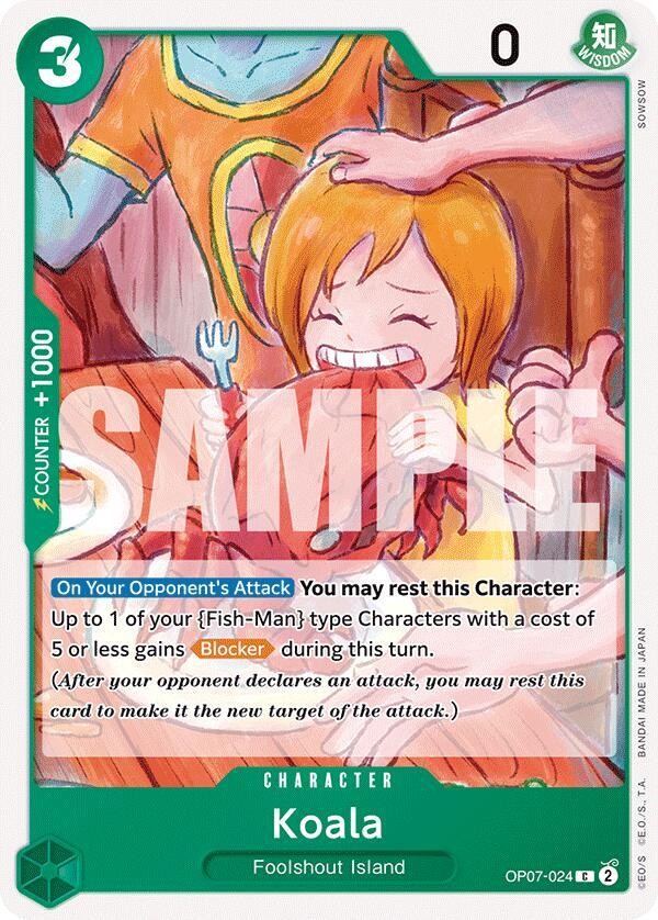 One Piece - Koala - 500 Years in the Future OP07-024 - NM