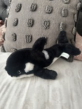 Orca Killer Whale Plush Toy - 100% Recycled Eco Soft Teddy - Keel Keeleco