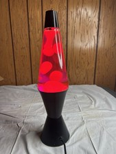 Lámpara de luz de lava vintage rosa caliente lámpara de lava Groovy Underwriter Laboratories neón