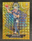 2024 Panini Mosaic - Rookies Drake Maye #303 Reactive Yellow Mosaic Prizm (RC)