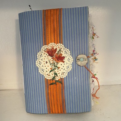 Handmade Junk Journal 25+ Pages Paper Ephemera Mixed Floral Theme Unique