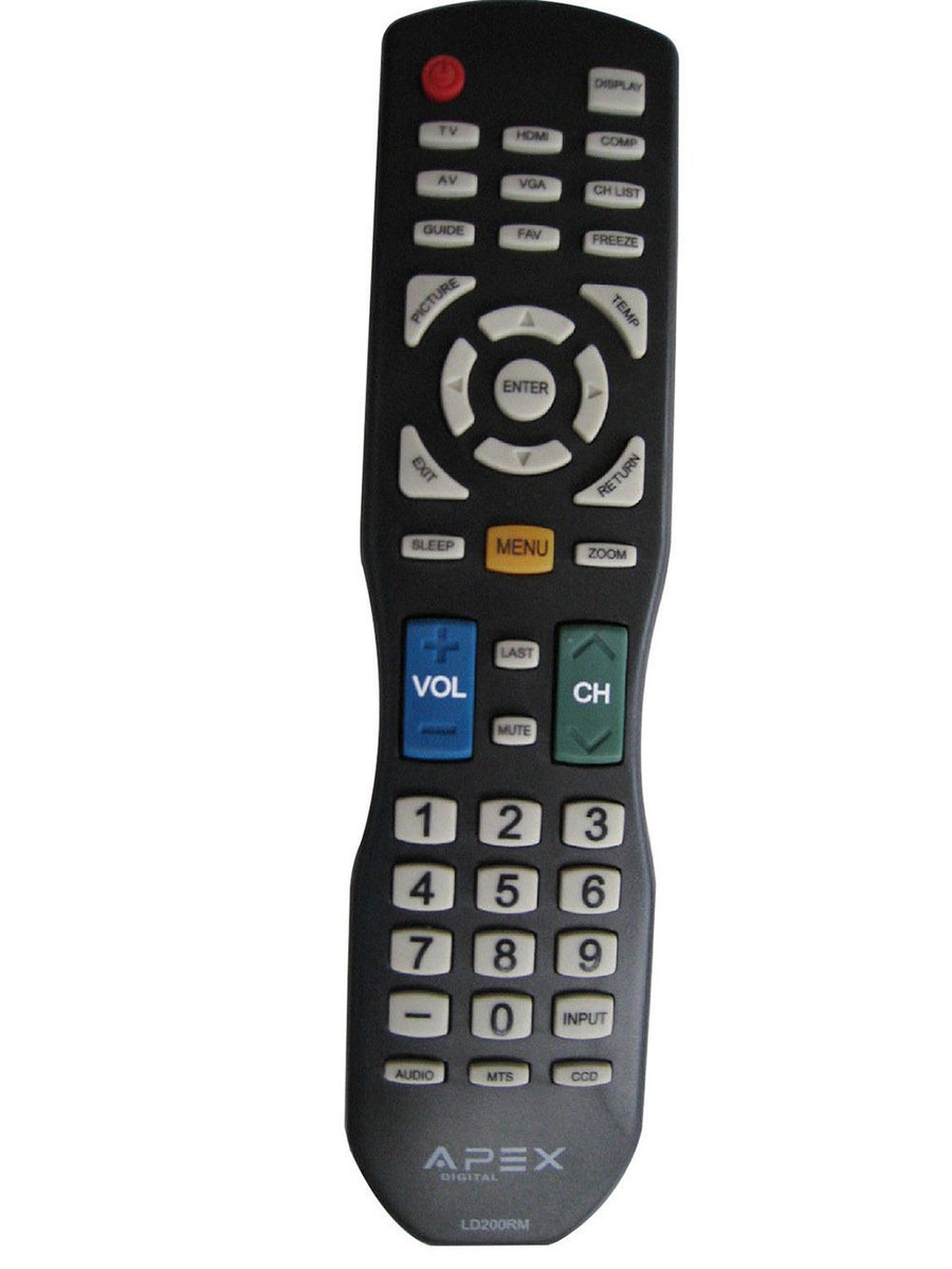 Brand New APEX DIGITAL LD200RM LCD / LED HDTV TV Remote Control 