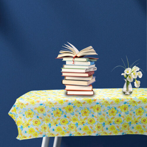 Vinyl Tablecloth Flannel Backed PVC Table Cover Waterproof Oil-Proof Wipeable - Picture 4 of 16
