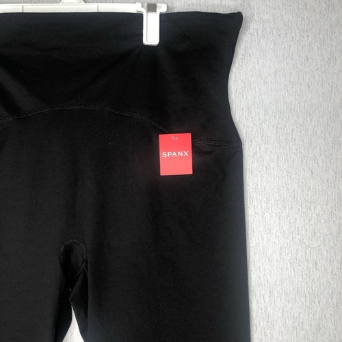 SPANX ACT Cropped Leggings 3X Black Active Shaping Compression Yoga Booty Boost - Picture 3 of 15