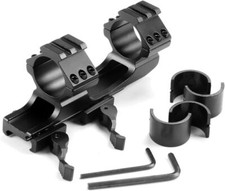 Quick Release One Piece Picatinny Scope Mount 1"/30mm QD Cantilever Scope Rings
