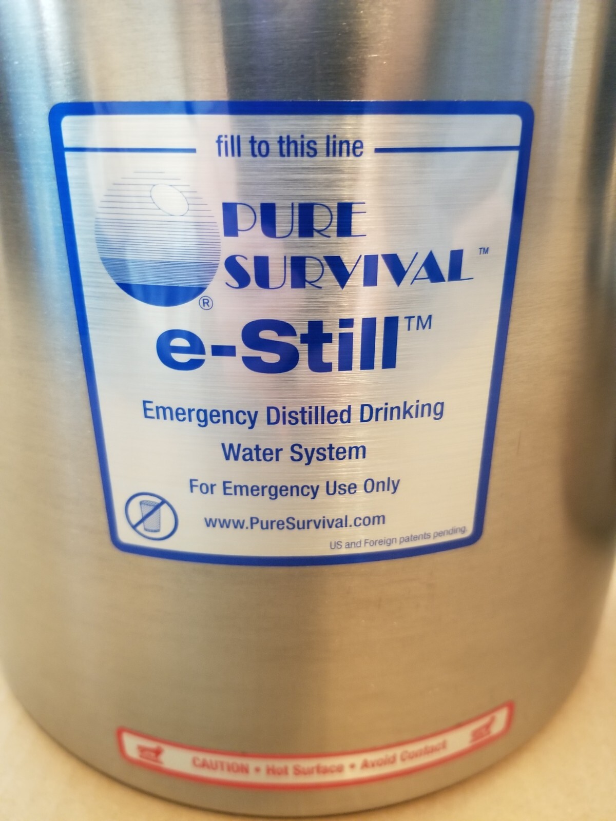 Pure Survival eStill Emergency Water Distiller Drinking System, MADE