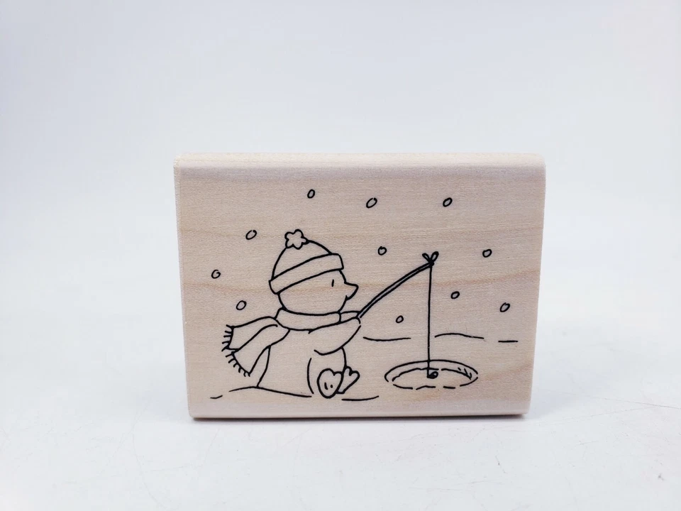 Lote de 5 estampillas artísticas de Elzybells estampillas de goma montadas de pingüino de Navidad Foto 3 de 4