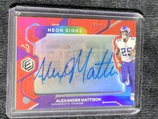 2020 Elements Football Alexander Mattison Neon Signs /10