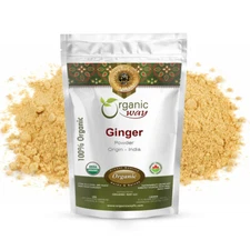Organic Way Ginger Root Powder - Organic, Kosher & USDA Certified (1/2LBS / 8Oz)