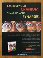 Smart Games Puzzle Challenge 2 PC 1997 Vintage Game Print Ad/Poster Authentic