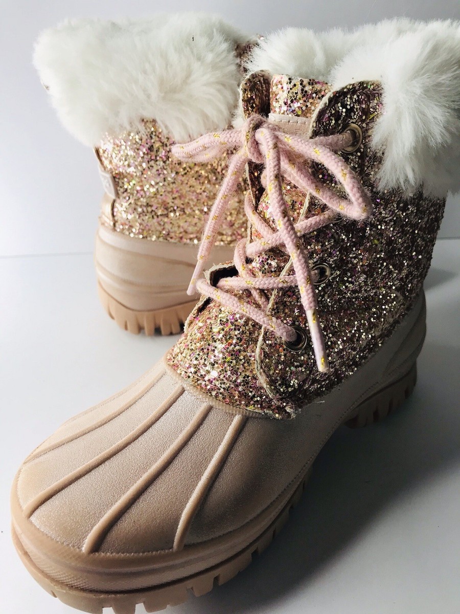 Winter Boots Glitter Duck Boots Girls London Fog Kids Girls Pink