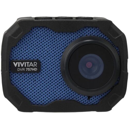 Vivitar DVR 757HD Waterproof Dash Cam 2” Screen Go Action Cam Blue