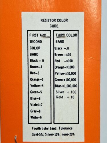 Archer Radio Shack resistor 1/4 watt, 5% Tol., 33K, Cat. No. 271-1341, NOS - Picture 6 of 6