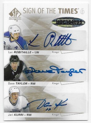 16/17 SP AUTHENTIC SIGN TIMES 6 AUTO Gretzky/Dionne/Blake/Kurri