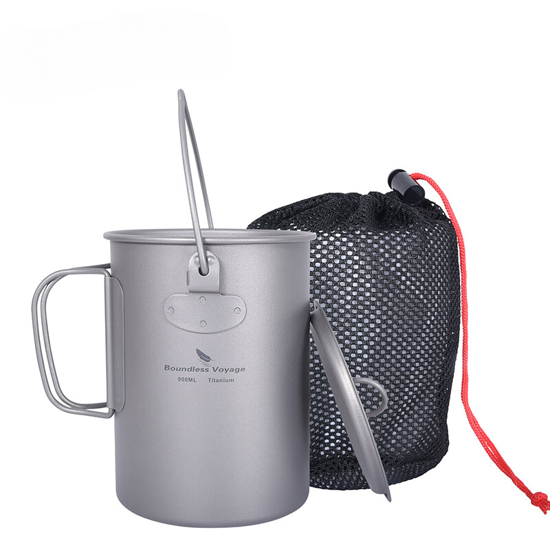 Boundless Voyage Titanium Mugs Outdoor Cup Camping Supplies Lightweight