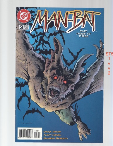 Man-Bat 1 2 3 complete lot VF/NM 1996 DC st512 - Picture 6 of 7