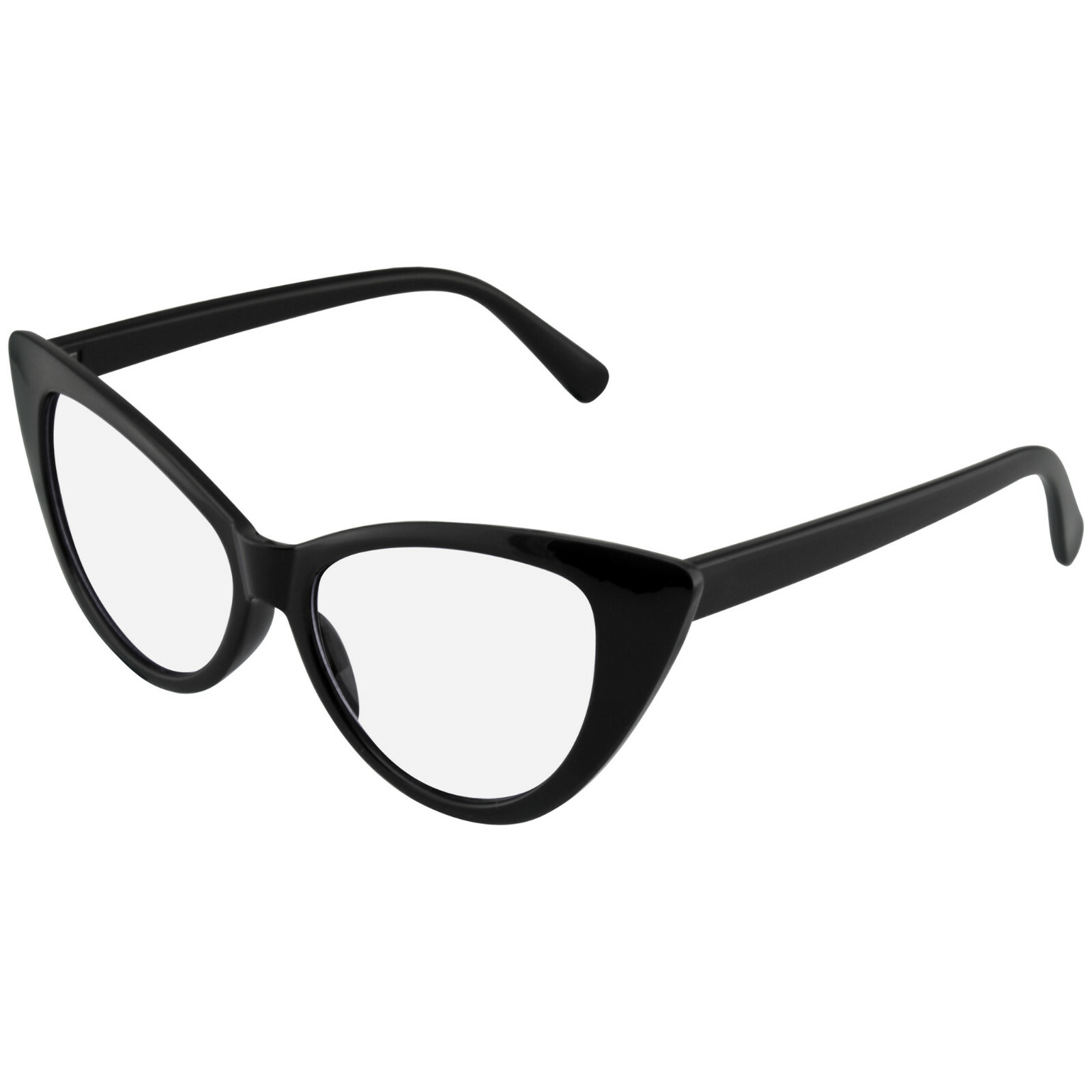 GLASSES Super Cat Eye Glasses Vintage Inspired Fashion Mod Clear Lens