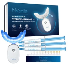 MySmile Teeth Whitening Kit w/ 28LED Light Non Sensitive Strong Bleaching Kit