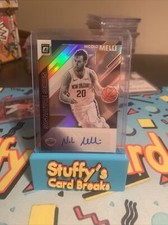 Nicolo Melli Signature Series Prizm Auto 2019-20 Panini Donruss Optic Pelicans 
