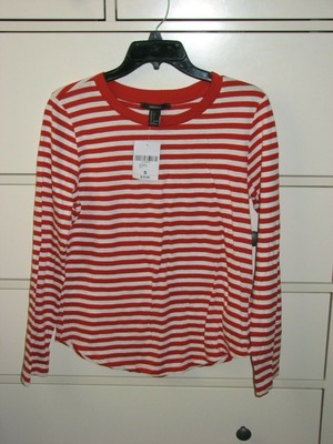 red white striped long sleeve
