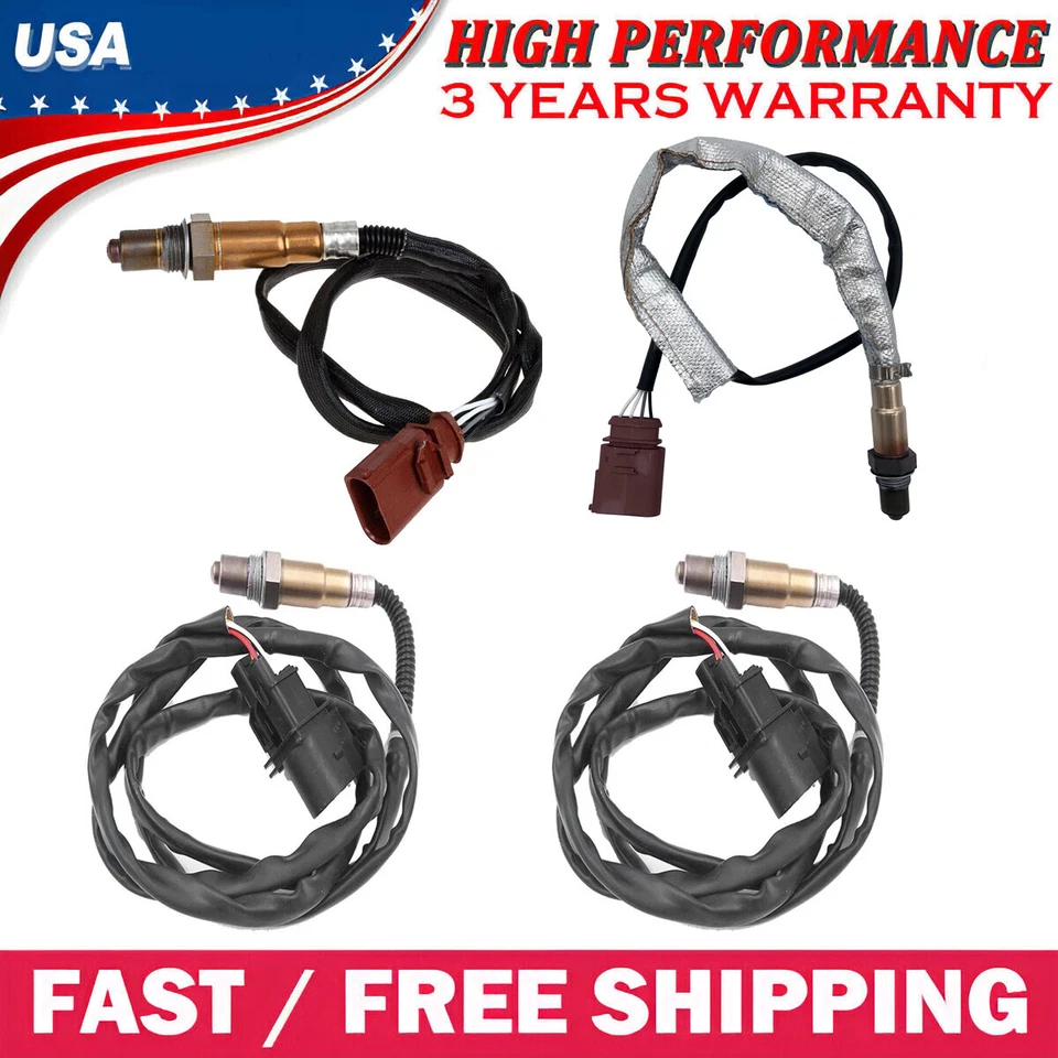 Sensor de oxígeno O2 4 piezas aguas arriba+aguas abajo para VOLKSWAGEN TOUAREG 2004-2006 3,2 L V6 Foto 2 de 4