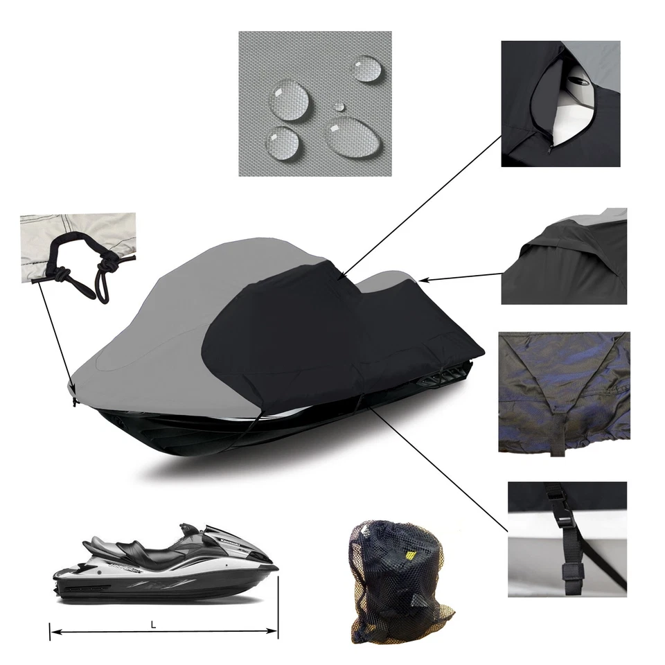 Kawasaki jet Ski Ultra 300X 300LX 310 LX Trailerable JetSki PWC Storage Cover - Image 2 of 4