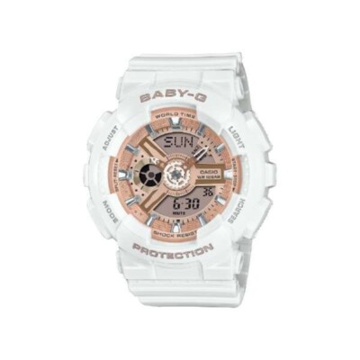Casio Baby-G BA-110X-7A1JF White World Time Women's Watch Paper+Free Post