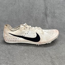 Nike Zoom Victory 3 Track Shoes Spikes Mens 8 White Lace Up Nike Racing Running