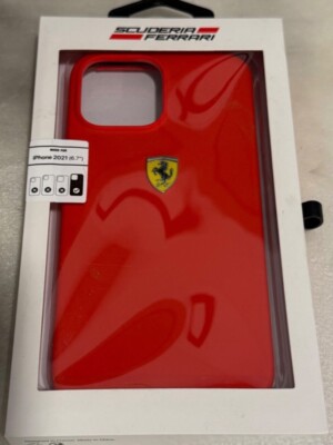 oem ferrari iphone case red silicone 13 pro max nice in box