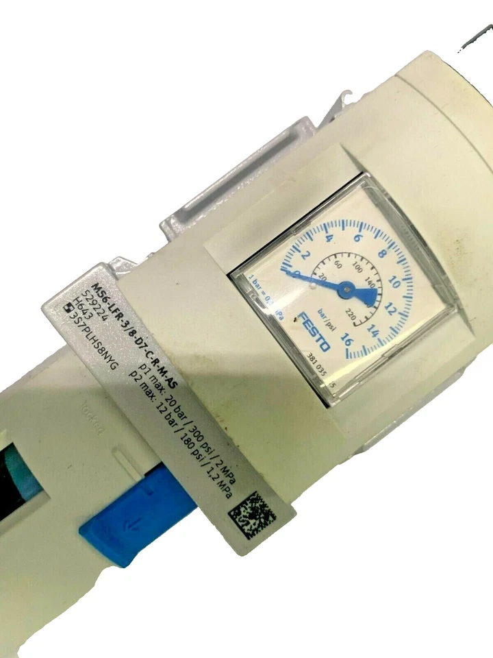 FESTO Air Filter regulator MS6-LFR-3/8-D7-CRM-AS 529224 G3/8" - Image 3 of 3