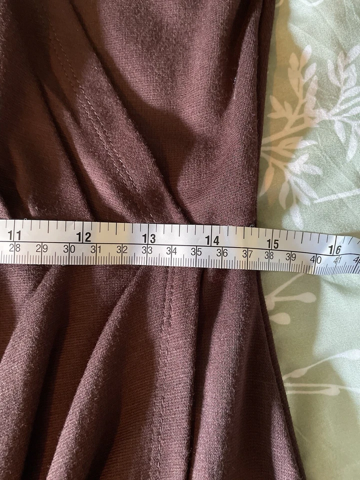 W11 8 By Walter Baker Dress Faux Wrap Women’s Medium Brown Career Business Dress - Image 4 of 4