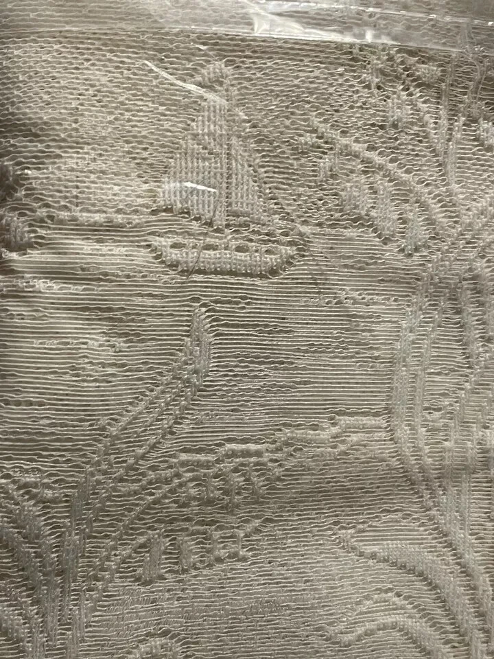 NEW Heritage Lace Coastal Beach Lighthouse Starfish Tier Curtain White NIP 30"L - Image 4 of 4