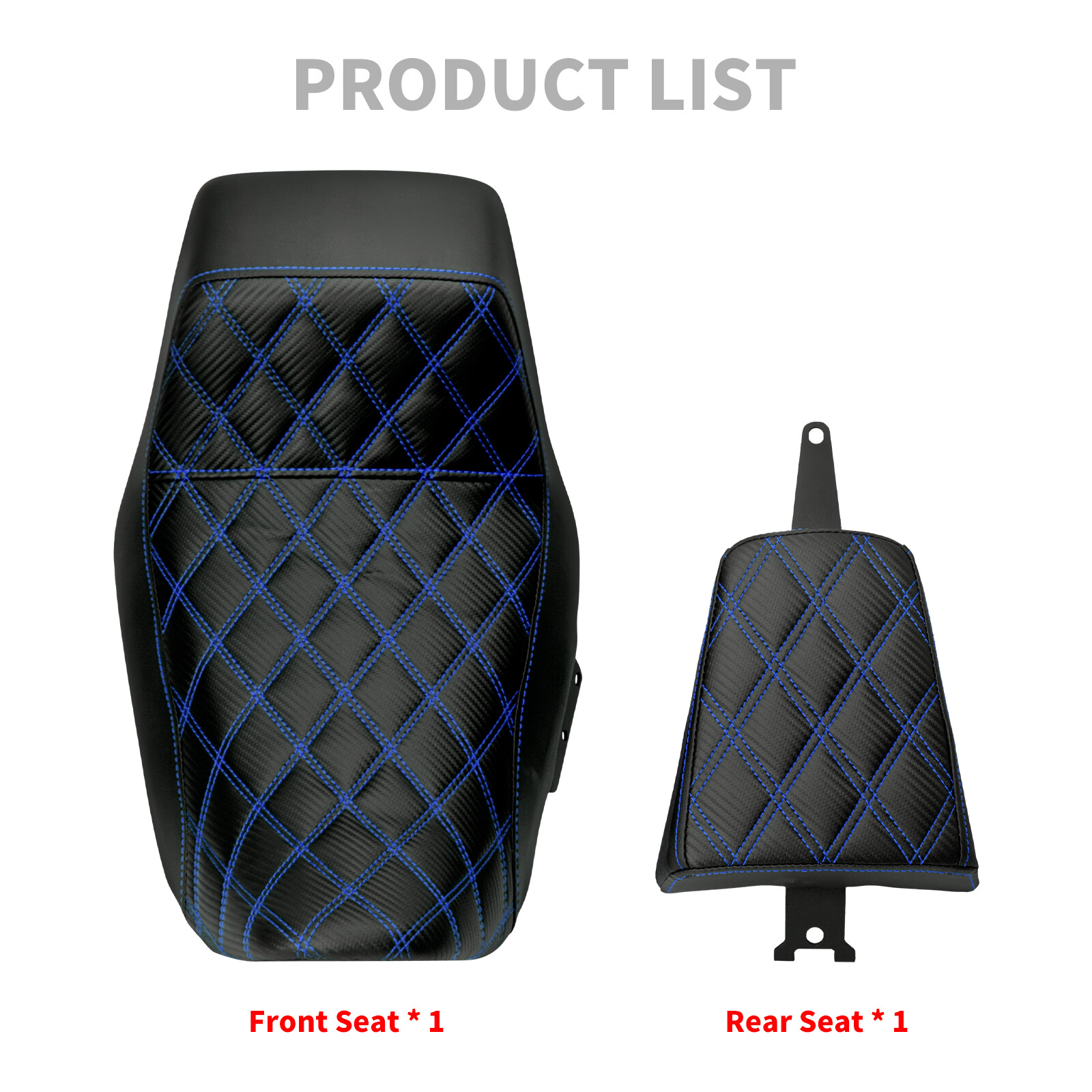 Driver Passenger Seat For Harley Nightster RH975 Special 22-2025 Blue Stitching