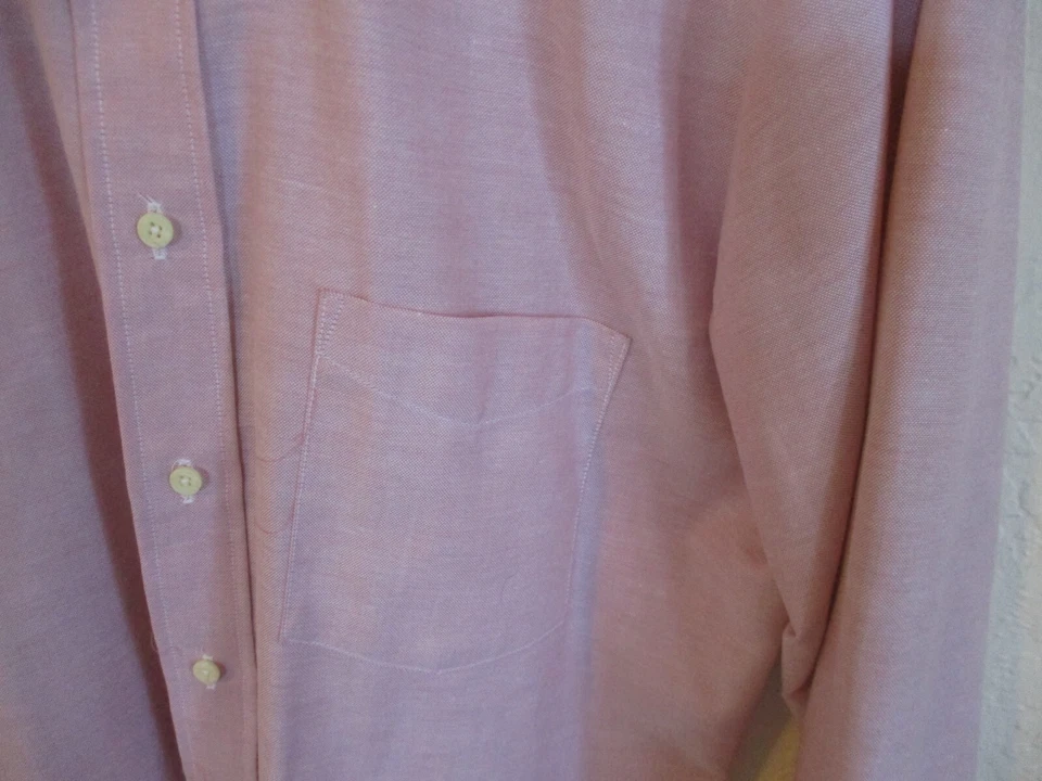 70 s Sears Perma-Prest Dress Shirt Size 16 34/35 NWOT Pale Pink - Image 3 of 4