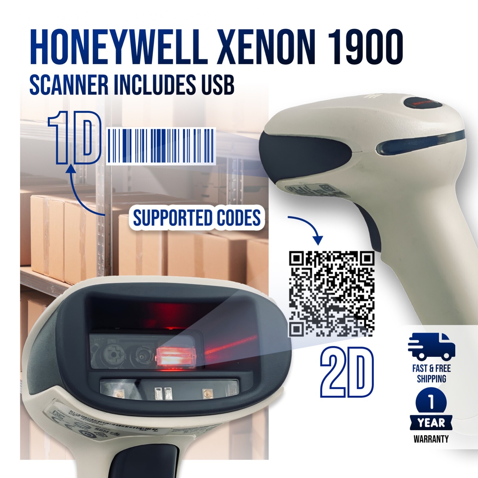 1900hhd-0 W/usb Cable - 1 Year Warranty! 🔥