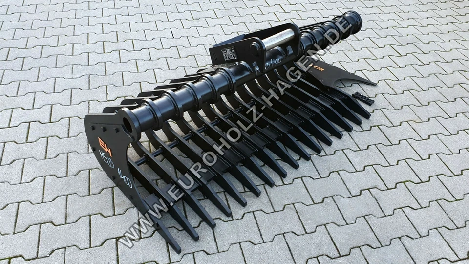 EH Harke Sieblöffel passend für MS03 1400 mm Wurzelrechen Bagger 5-7,5 t - Bild 2 von 4