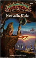 Joe Dever - Lone Wolf 2 - Fire on the Water -  US Edition - B/A-/B+