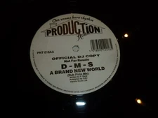 D M S - A brand new world - UK 3-track Vinyl Single - DJ PROMO