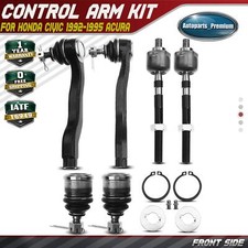 6x Rótula inferior delantera con extremo de varilla de amarre interior y exterior para Honda Civic 92-95 Acura