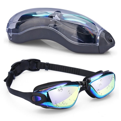 Panoramic, AntiGlare, AntiFog, UV Protection Swim Goggles for Kid Men