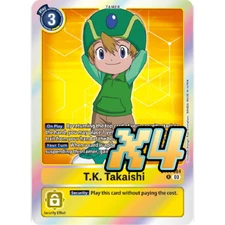 4X T.k. Takaishi BT14-084 Rare Blast Ace NM Digimon CCG