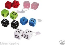 STOCK - KIT 10 DADI DI PELUCHE VENTOSA COLORI ASSORTITI Mis 4x4