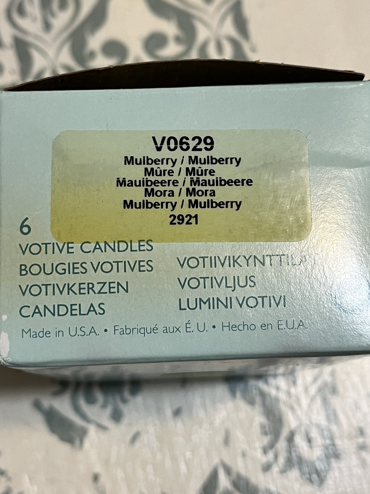 Partylite (6) Votive Candles New In Box Mulberry Scent V0629 eBay