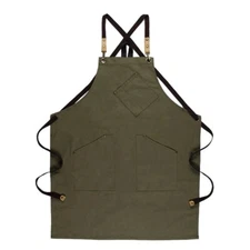 Adjustable Canvas Apron Dress Men Women Painting Restaurant Pocket Workwear NEW
