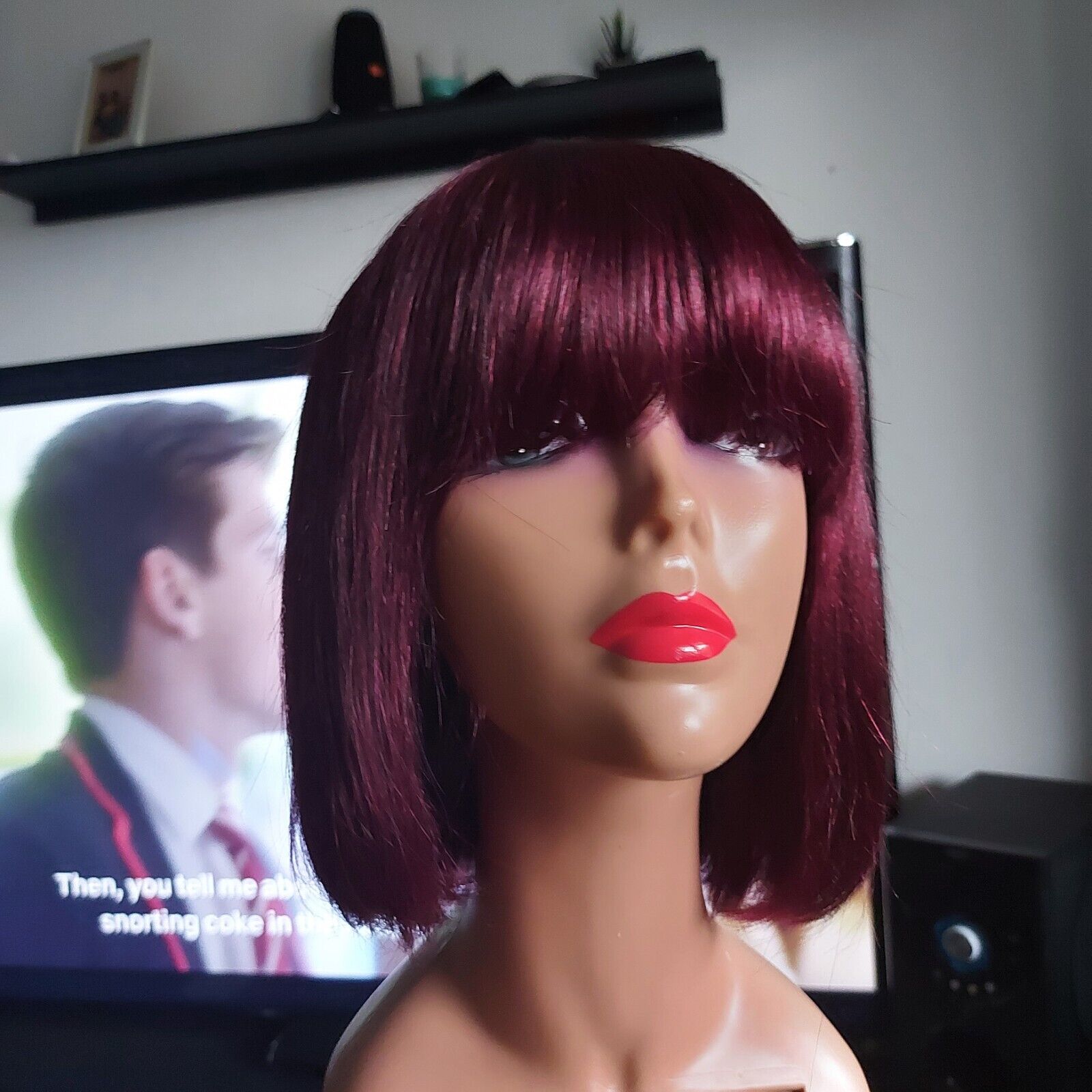 Image of perücke EchtHaare  Short Straight Hair Bob Wigs Brazilian Human Hair Wig 10?